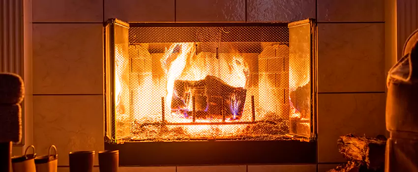 Mendota Hearth Landscape Fireplace Installation in Highland Park, Georgia